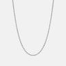 O Shape Chain Silver Necklace