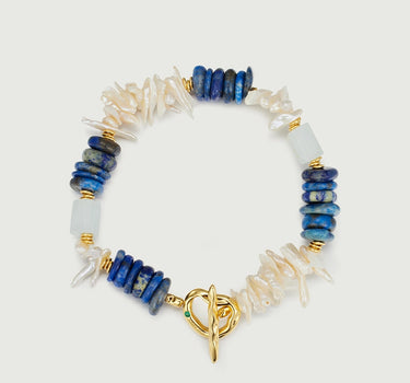 Oceanic Gemstone Beaded Bracelet