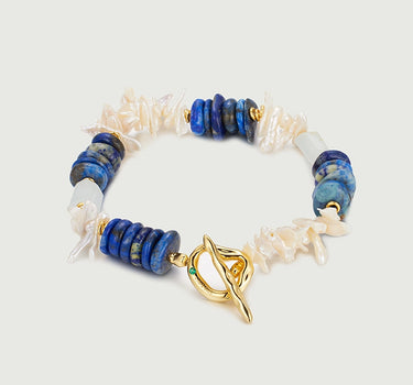 Oceanic Gemstone Beaded Bracelet