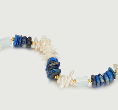 Oceanic Gemstone Beaded Bracelet