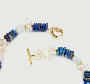Oceanic Gemstone Beaded Bracelet