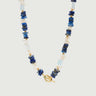 Oceanic Gemstone Beaded Necklace