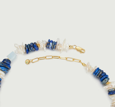 Oceanic Gemstone Beaded Necklace