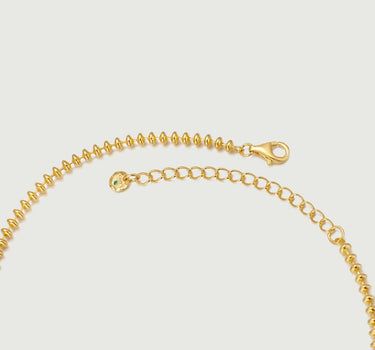 Oval Bead Link Necklace-obyjewelry