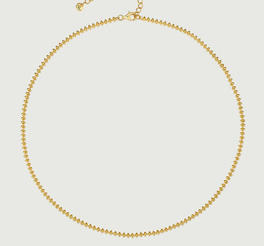 Oval Bead Link Necklace-obyjewelry