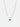 Oval Emerald Charm Silver Necklace-obyjewelry