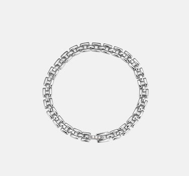 Panther Link Chain Silver Bracelet