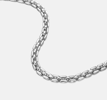 Panther Link Chain Silver Bracelet