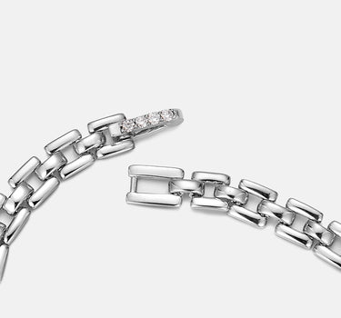 Panther Link Chain Silver Bracelet