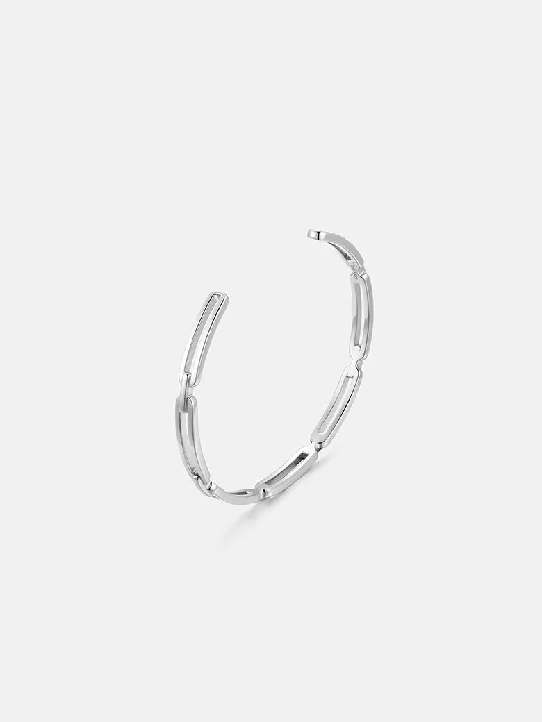 PaperclipSilverBanlge-obyjewelry