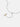 Paperclip chain lariat necklace with two-tone T-bar pendant and Y-drop design