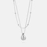 Pear Cut Moissanite Drop Silver Necklace Set-obyjewelry