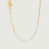 Pearl Beaded Toggle Paperclick Necklace
