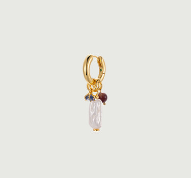 PearlDropSapphireHoopEarrings