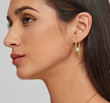 Pearl Embrace Hoop Earring