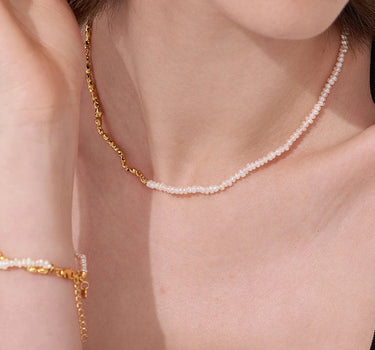 Pearl Nugget Beaded Necklace