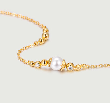 Pearl Sphere Floating Necklace