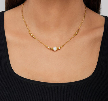 Pearl Sphere Floating Necklace