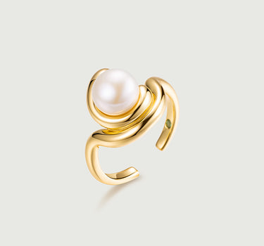 Rococo Pearl Stacking Open Ring