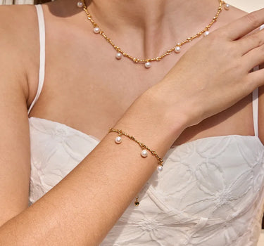 Pearl Twist Link Bracelet