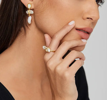 Pearl Wire Ring