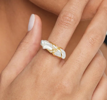 Pearl Wire Ring