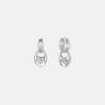 Pebble Solitaire Drops Silver Earrings featuring elegant silver design with detachable drops for versatile styling.