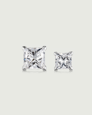 Princess Cut Lab Diamond Earrings