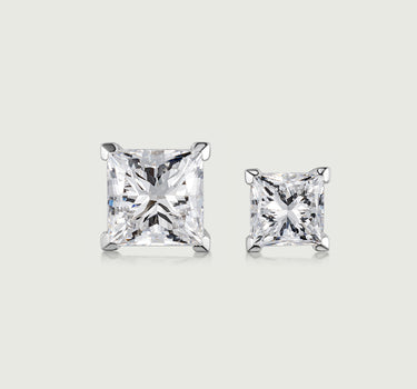 Princess Cut Lab Diamond Earrings