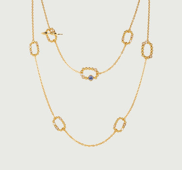 Rectangles Charm Beaded Necklace