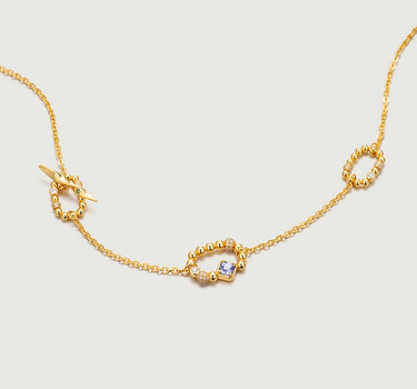Rectangles Charm Beaded Necklace