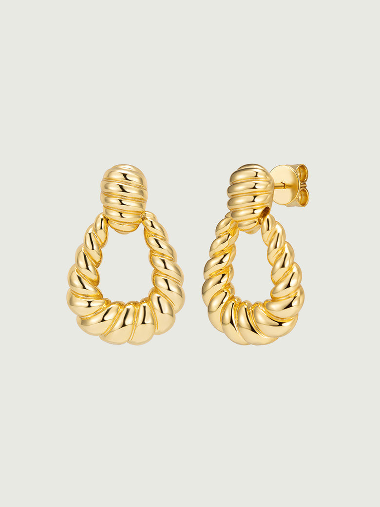 Exquisite OBY Earrings: Gold Vermeil, Pearls, Lab Gems