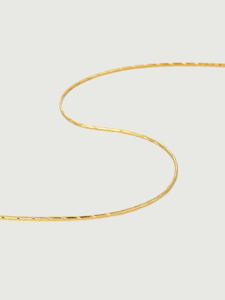 Thread Snke OBY Round Thread Snake Chain in Recycled Silver