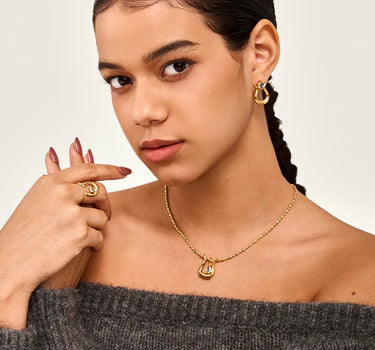 Sapphire Lyre Earrings
