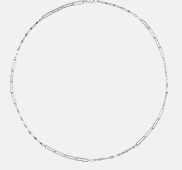 Shimmer Silver Paperclip Chain