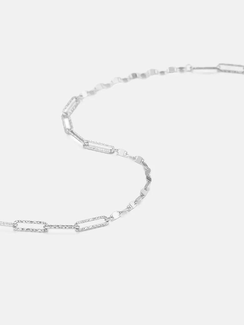 Shimmer Silver Paperclip Chain