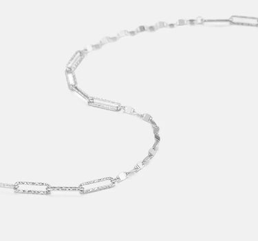 Shimmer Silver Paperclip Chain