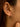 Close-up of a woman's ear showcasing SilverLargeHoopEarrings_1