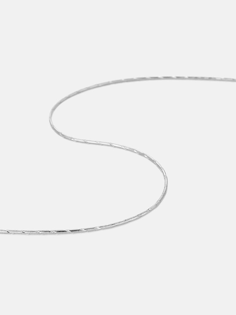 Silver Thread Chain Silver Round Thread Snake Chain - OBY