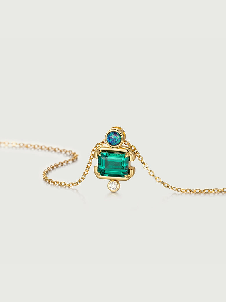 Slidable Versailles Emerald Necklace
