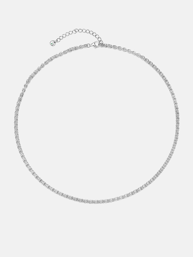 Spiga Silver Chain Necklace