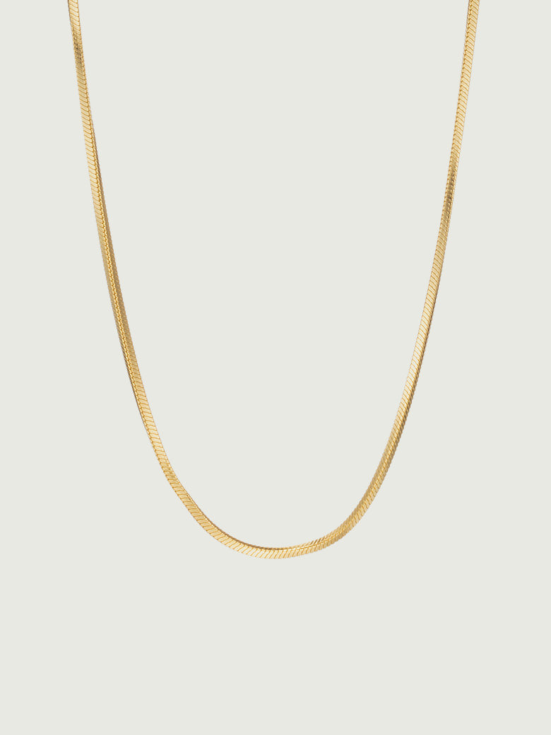  Square Snake Chain Necklace 41cm/16"