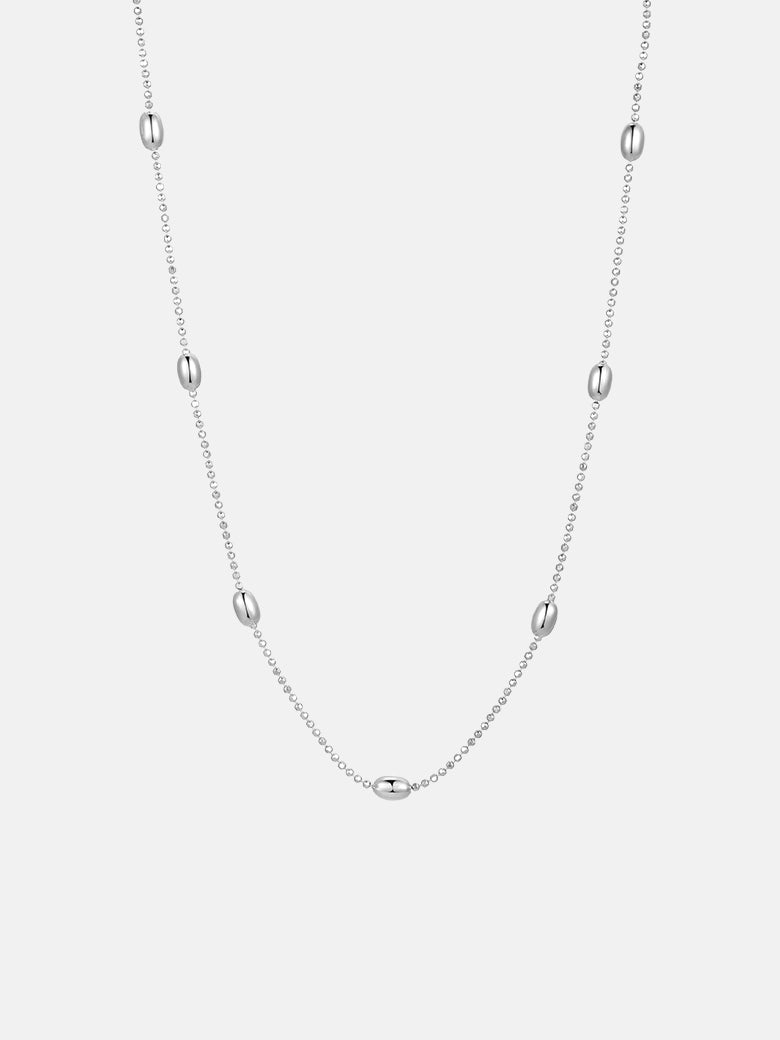 Stardust Bead Silver Chain