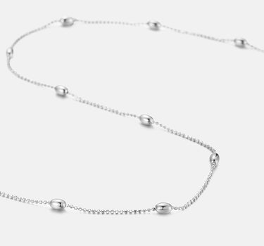 Stardust Bead Silver Chain