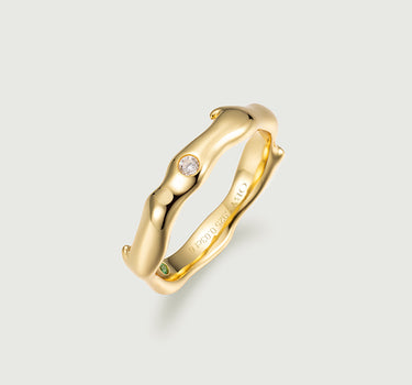 Stardust Moissanite Solitaire Ring