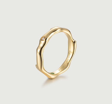 Stardust Moissanite Solitaire Ring