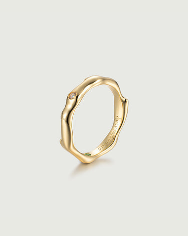 Stardust Moissanite Solitaire Ring