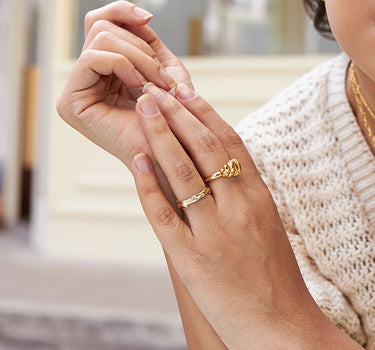 Stardust Moissanite Solitaire Ring