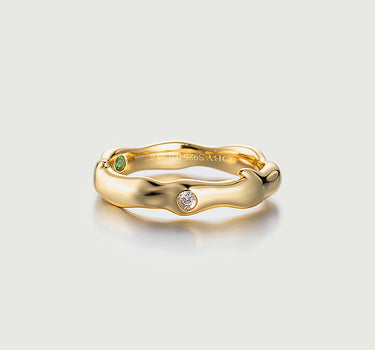 Stardust Moissanite Solitaire Ring