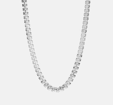 Starlight Shimmer Silver Chain Necklace-obyjewelry